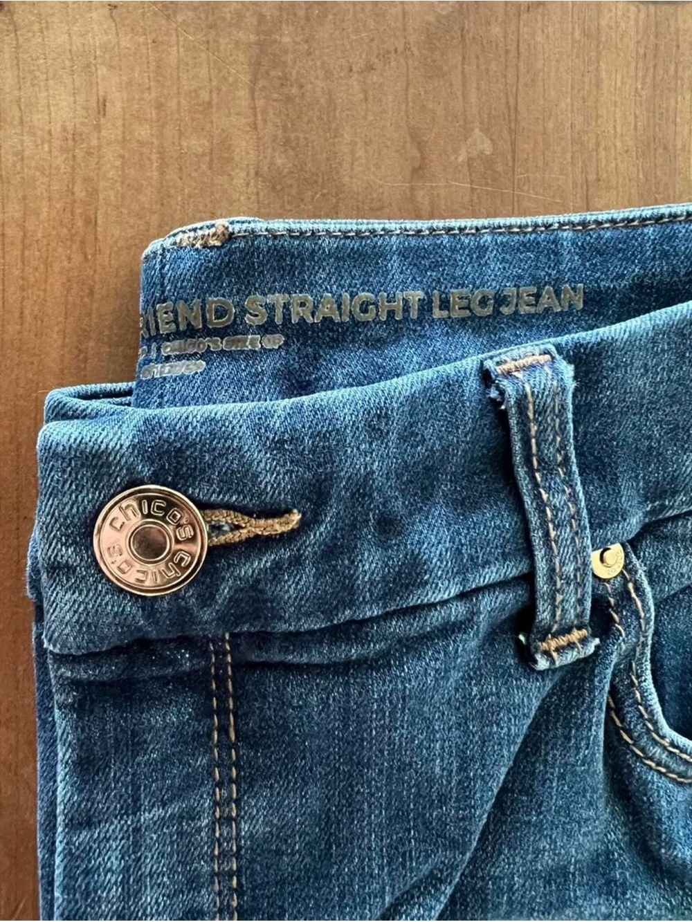 Chico's Denim Straight Leg Jeans - Classic Blue